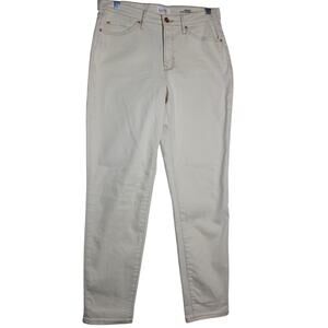 Nicole Miller‎ Nomad Super High Rise Taper Cream Denim Jeans Size 4